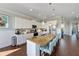 Modern kitchen with granite island and stainless steel appliances at 206 Church Ave, Bradenton Beach, FL 34217