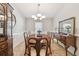 Elegant dining room with a spacious table and matching chairs at 2424 Dakota Rock Dr, Ruskin, FL 33570