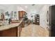 Spacious kitchen with stainless steel appliances and granite countertops at 2424 Dakota Rock Dr, Ruskin, FL 33570