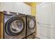 Laundry room with Samsung washer and dryer at 2424 Dakota Rock Dr, Ruskin, FL 33570
