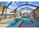 Stunning pool and spa with screened enclosure at 2424 Dakota Rock Dr, Ruskin, FL 33570