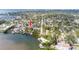 Wide aerial view showing home's location by the water at 2744 45Th S St, Gulfport, FL 33711