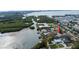 Aerial view of property highlighting its waterfront access at 2744 45Th S St, Gulfport, FL 33711