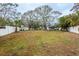 Large backyard with a view of the house and surrounding trees at 2744 45Th S St, Gulfport, FL 33711