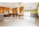 A kitchen in need of renovation. Walls are opened at 2744 45Th S St, Gulfport, FL 33711