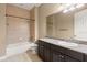Simple bathroom with shower/tub combo at 32202 Summerglade Dr, Wesley Chapel, FL 33545