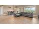 Casual dining area with table and chairs, adjacent to living room at 32202 Summerglade Dr, Wesley Chapel, FL 33545