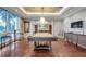 Game room with a pool table and entertainment center at 331 Cleveland St # 315, Clearwater, FL 33755