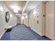 Elegant hallway with upscale carpeting and lighting at 331 Cleveland St # 315, Clearwater, FL 33755