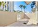 Private patio with gate access; overlooks community at 331 Cleveland St # 315, Clearwater, FL 33755