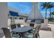 Outdoor kitchen with grill and dining area; great for BBQs at 331 Cleveland St # 315, Clearwater, FL 33755