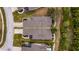 Aerial view showing a villa's location and private backyard at 5610 Golden Isles Dr, Apollo Beach, FL 33572