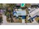 Overhead view of house, yard, and neighboring properties at 6008 49Th N Ave, Kenneth City, FL 33709