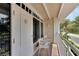 Balcony with table and chairs, plus a view at 611 Destiny Dr # 216, Ruskin, FL 33570