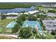 Tennis and pickleball courts nestled in a lush waterfront community at 611 Destiny Dr # 216, Ruskin, FL 33570