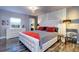 Spacious bedroom with a king-size bed and updated flooring at 841 4Th Avenue N # 67, St Petersburg, FL 33701