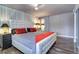 Relaxing bedroom with a king-size bed and updated flooring at 841 4Th Avenue N # 67, St Petersburg, FL 33701