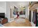 Large walk-in closet with ample shelving and hanging space at 8709 Palm Ranches Pl, Tampa, FL 33614