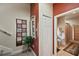 Guest bathroom with toilet and shower at 11550 Biddeford Pl, New Port Richey, FL 34654