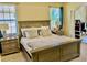 Spacious Primary bedroom with plush bedding and ample natural light at 130 Banyan Bay Dr, St Petersburg, FL 33705