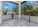 Private balcony overlooking the backyard and neighborhood at 1696 Wilmar Ave, Tarpon Springs, FL 34689