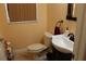 Clean bathroom with a vanity, toilet, and tiled floor at 17346 Mint Leaf Ln, Land O Lakes, FL 34638