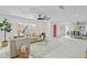 Spacious living area with hardwood floors and a view of dining area at 1758 Winfield Cir, Clearwater, FL 33756