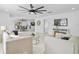 Open concept living area with views into dining area at 1758 Winfield Cir, Clearwater, FL 33756
