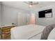 Bright bedroom with a queen bed and built-in closet at 1766 Montana Ne Ave, St Petersburg, FL 33703