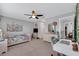 Bright bedroom with a bed and work area at 2704 W Gray St # B, Tampa, FL 33609