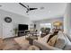 Spacious living room with comfy seating and large TV at 2704 W Gray St # B, Tampa, FL 33609