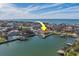 Canal front home offering serene water views and private dockage at 2801 Hibiscus W Dr, Belleair Beach, FL 33786