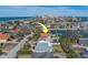 Aerial view of property, highlighting its location and waterfront access at 2801 Hibiscus W Dr, Belleair Beach, FL 33786