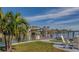 Private dock with access to the water, perfect for boating at 2801 Hibiscus W Dr, Belleair Beach, FL 33786
