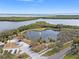 Aerial view of waterfront property, showcasing the surrounding area and waterways at 3333 San Bernadino St, Clearwater, FL 33759