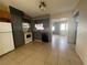 View of kitchen, granite counters, and gray cabinets at 4617 49Th N Ave, St Petersburg, FL 33714