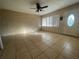 Spacious living room with tile floors and a view of the front door at 4617 49Th N Ave, St Petersburg, FL 33714