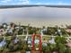 Aerial view of property near waterfront at 605 Shore E Dr, Oldsmar, FL 34677