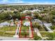 Aerial view of property near waterfront at 605 Shore E Dr, Oldsmar, FL 34677