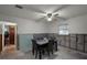 Dining area with a table and chairs, undergoing renovations at 605 Shore E Dr, Oldsmar, FL 34677