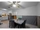 Dining area with a table and chairs, under renovation at 605 Shore E Dr, Oldsmar, FL 34677