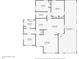 Floor plan displaying a 3-bedroom, 2-bathroom house with screened patio at 605 Shore E Dr, Oldsmar, FL 34677