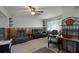Living room with comfortable seating at 605 Shore E Dr, Oldsmar, FL 34677