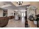 Open living room with views of the dining room and kitchen at 720 Sunset Dr, Tarpon Springs, FL 34689
