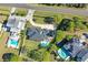 Luxury home with pool and large backyard, surrounded by lush landscaping at 9050 San Martin Ne Blvd, St Petersburg, FL 33702