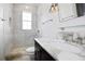 Bathroom with marble vanity and glass shower at 9050 San Martin Ne Blvd, St Petersburg, FL 33702