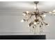 Ornate chandelier with crystal accents adds elegance to the room at 9050 San Martin Ne Blvd, St Petersburg, FL 33702