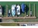 Top-down view of multiple boats in waterfront docks at 106 1St E St # 115, St Petersburg, FL 33715