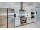 Modern kitchen with stainless steel appliances at 17219 Scuba Crest St, Wimauma, FL 33598