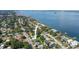 Aerial view of property and surrounding area at 1742 Bayshore Blvd, Dunedin, FL 34698